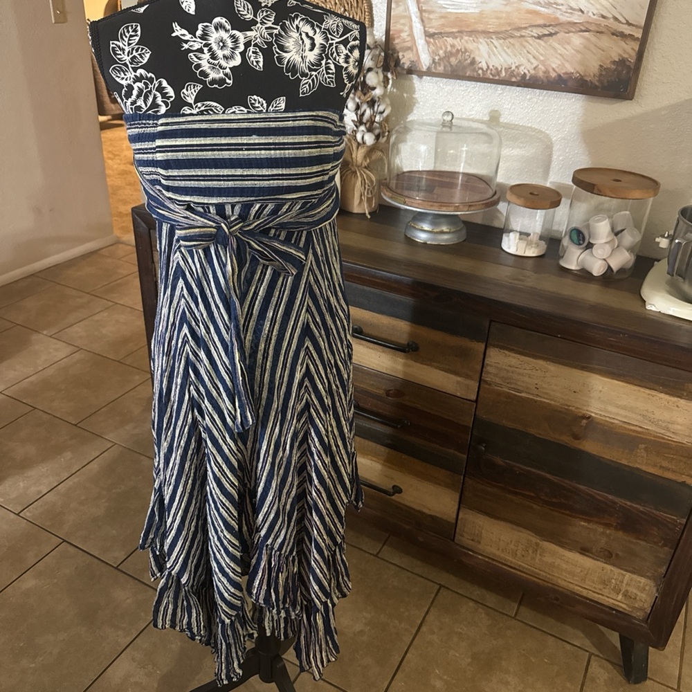 Free people tube top flowy dress